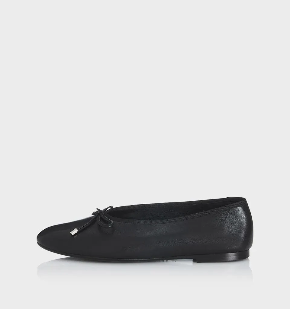 Alias Mae | Pixie Ballet Flat - Black Leather