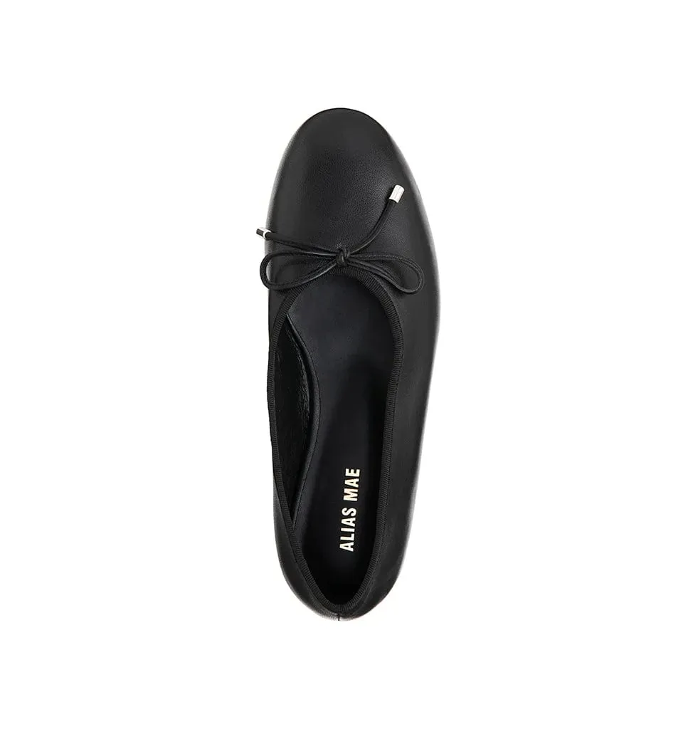 Alias Mae | Pixie Ballet Flat - Black Leather