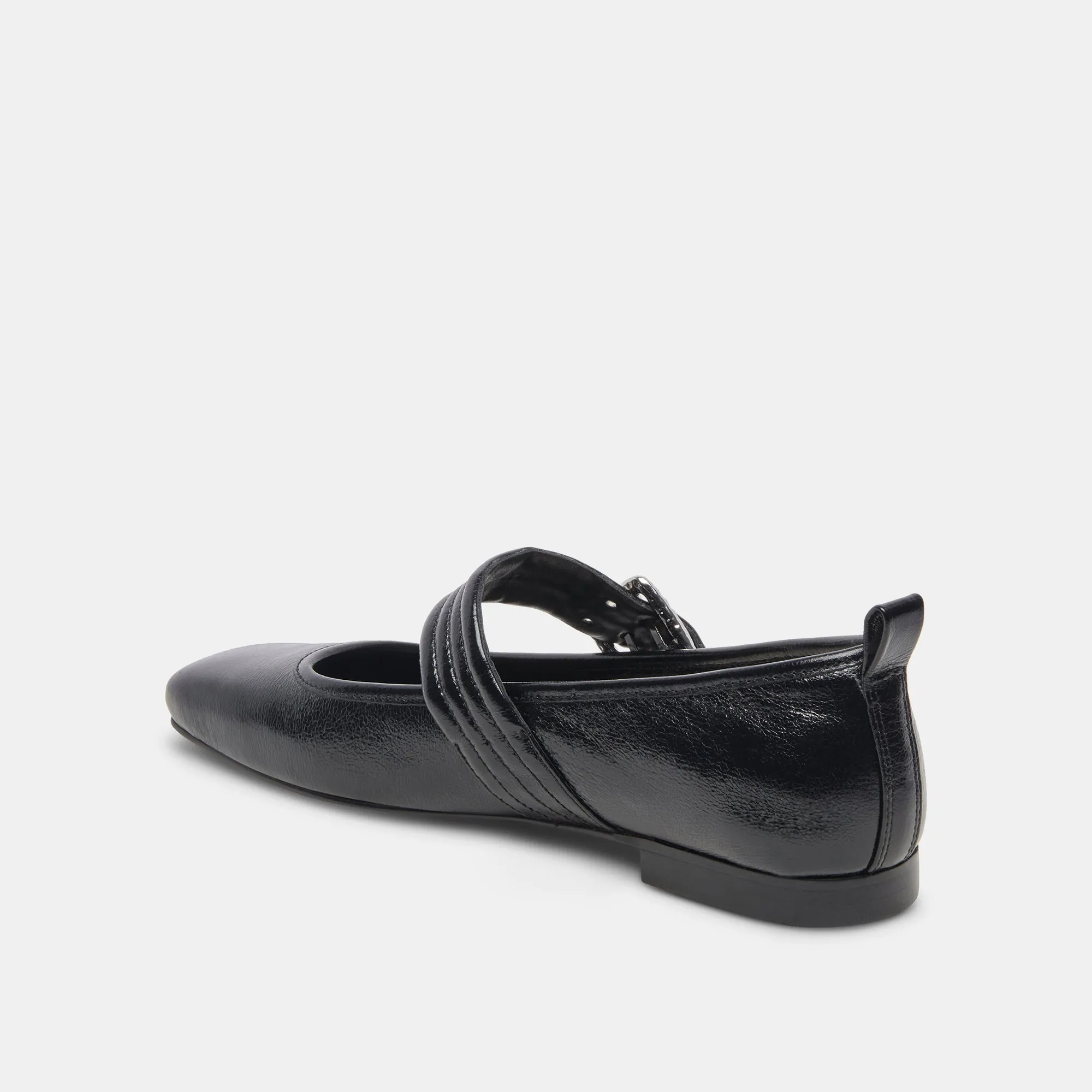 ARORA BALLET FLATS MIDNIGHT CRINKLE PATENT