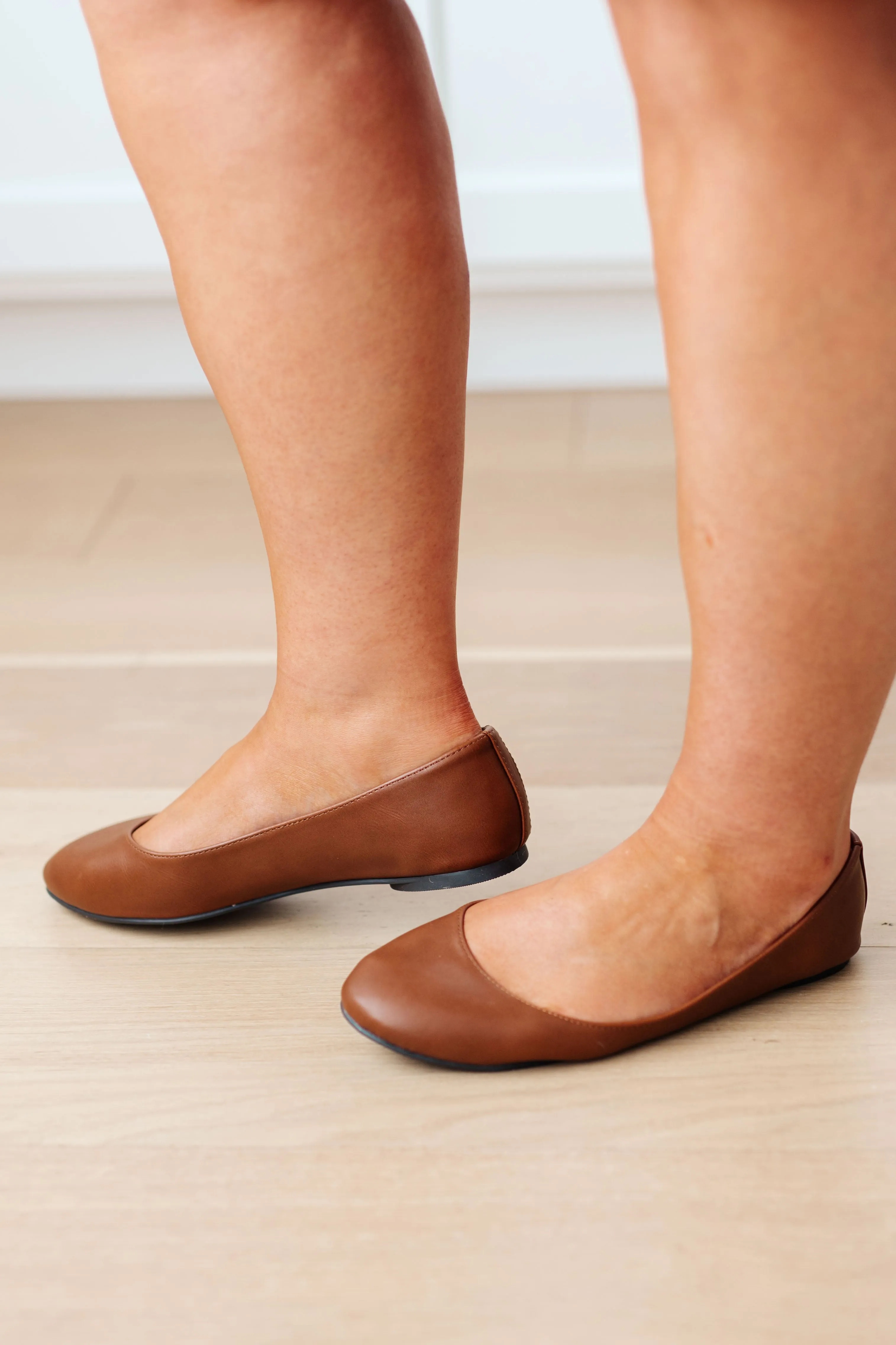 Ballet Flats in Camel