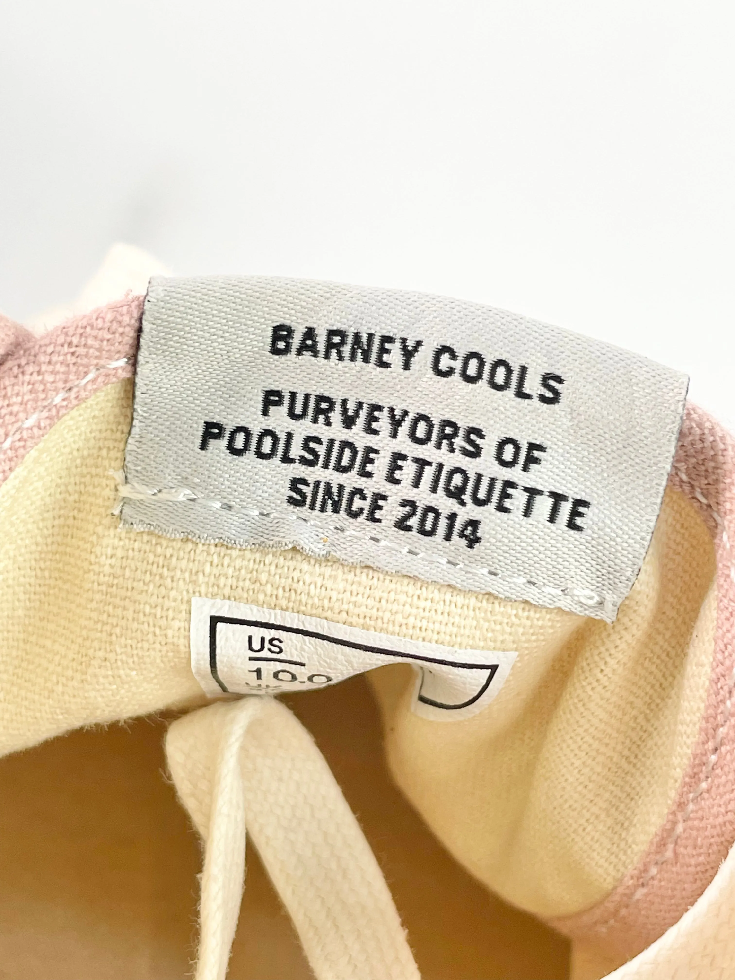 Barney Cools Poolside Pink Canvas Sneakers - EU43