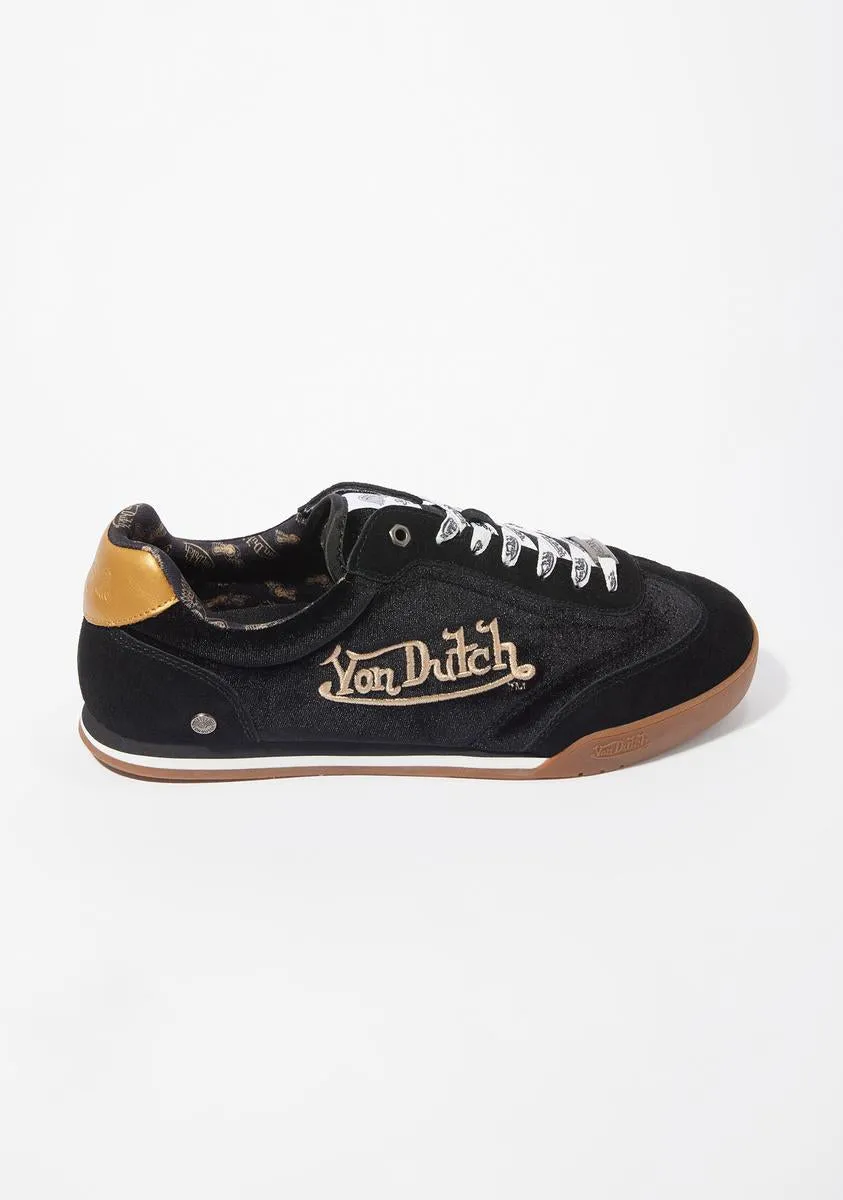 Black Vanderdutch Velvet Sneakers