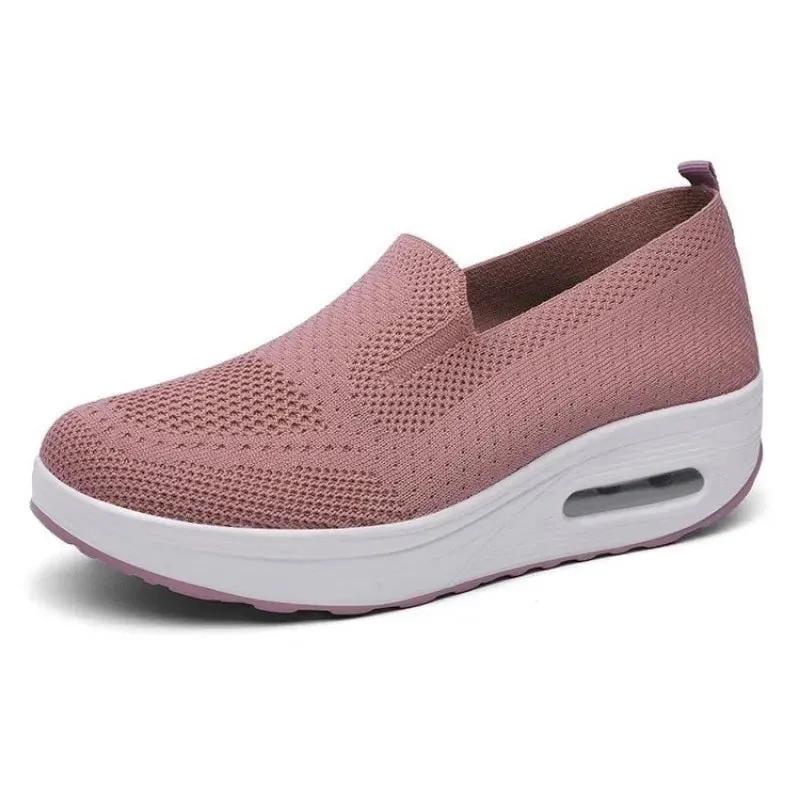 Breathable Thick-Sole Sneakers for Women