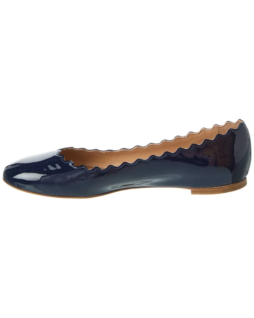 Chloé Lauren Scalloped Patent Ballet Flat