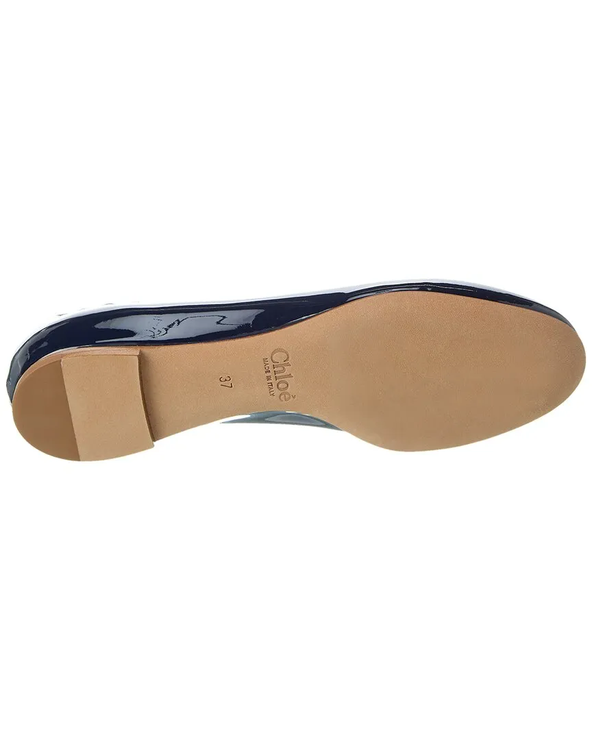 Chloé Lauren Scalloped Patent Ballet Flat