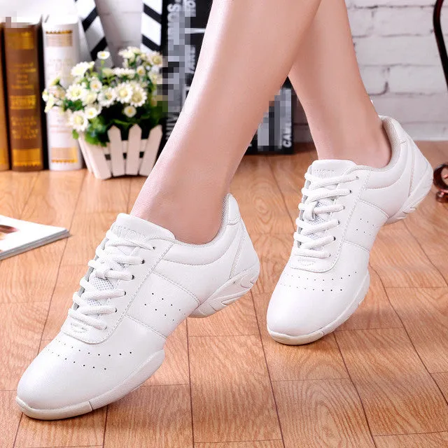 #D222 Ladies Modern Soft Outsole Jazz Sneakers Aerobics Breathable Lightweight Dancing Fitness Sport