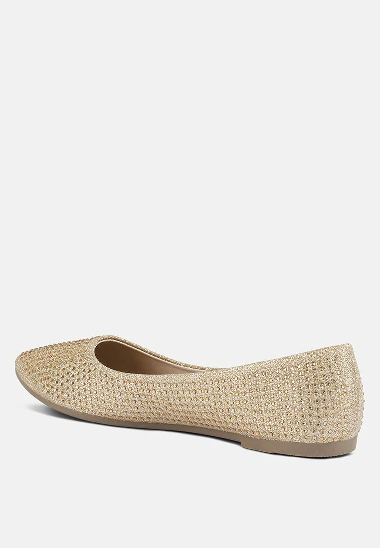 Denki Studded Ballerina Flats