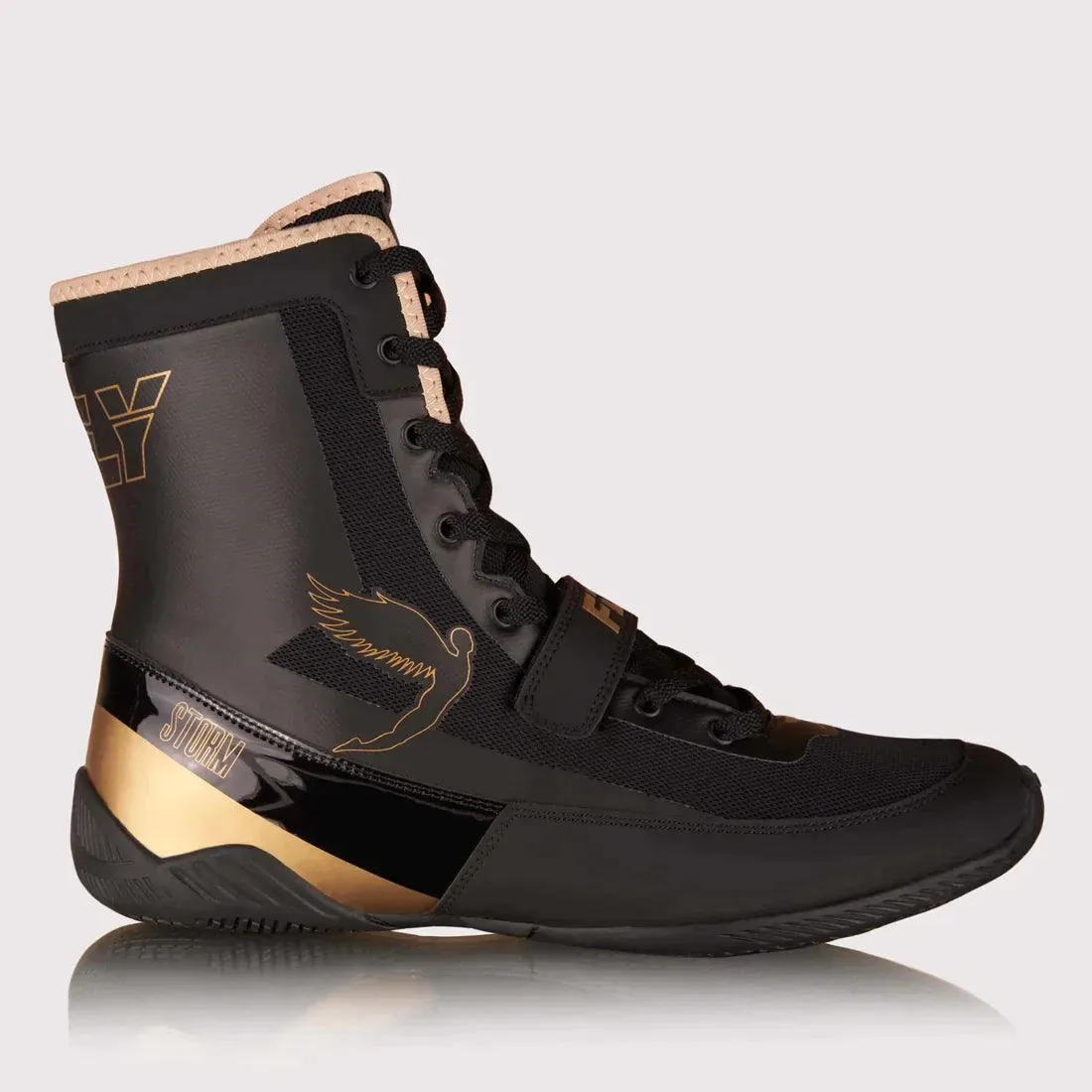 Fly Storm Boxing Boots Black/Gold