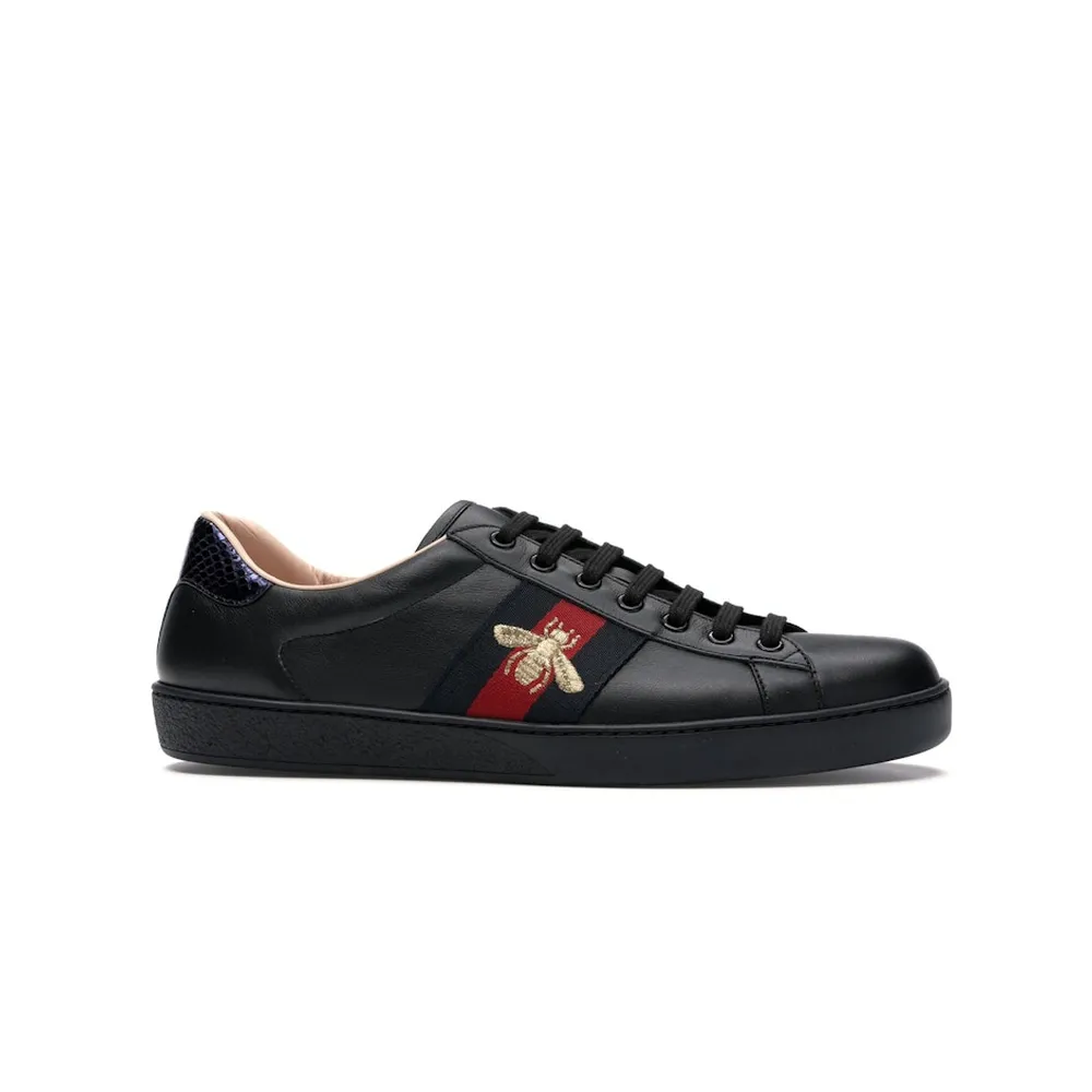 Gucci Ace Embroidered Black