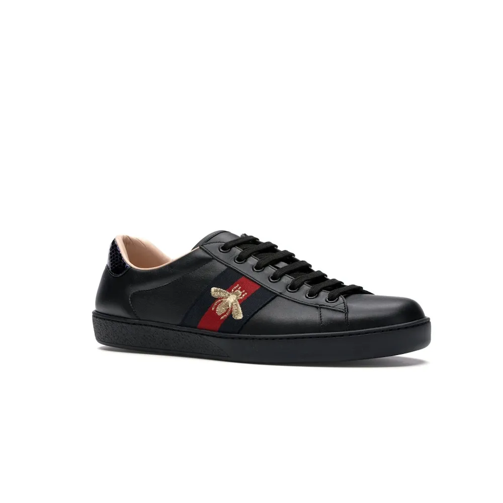 Gucci Ace Embroidered Black