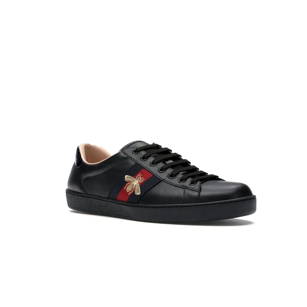 Gucci Ace Embroidered Black