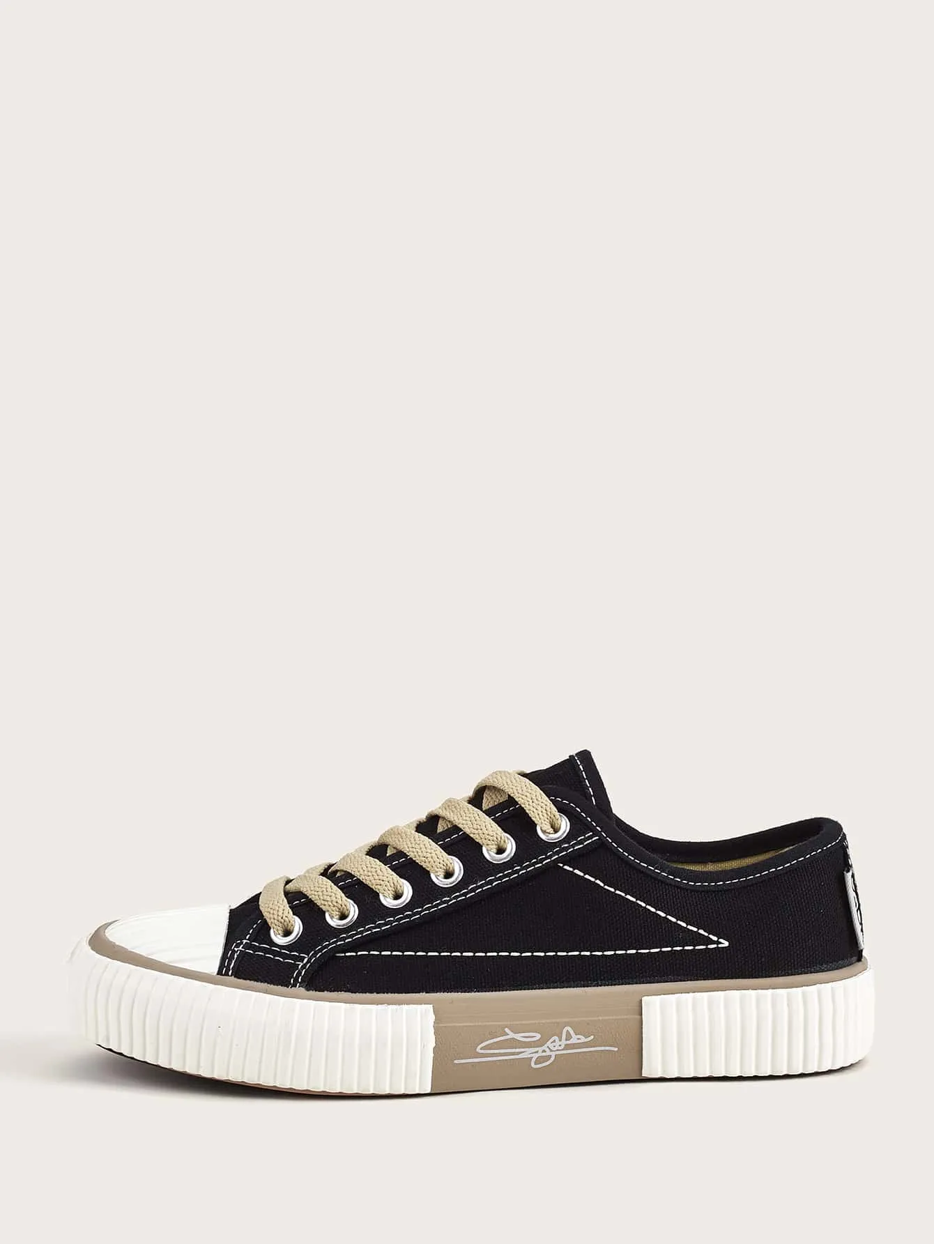 Lace-up Front Canvas Shoes