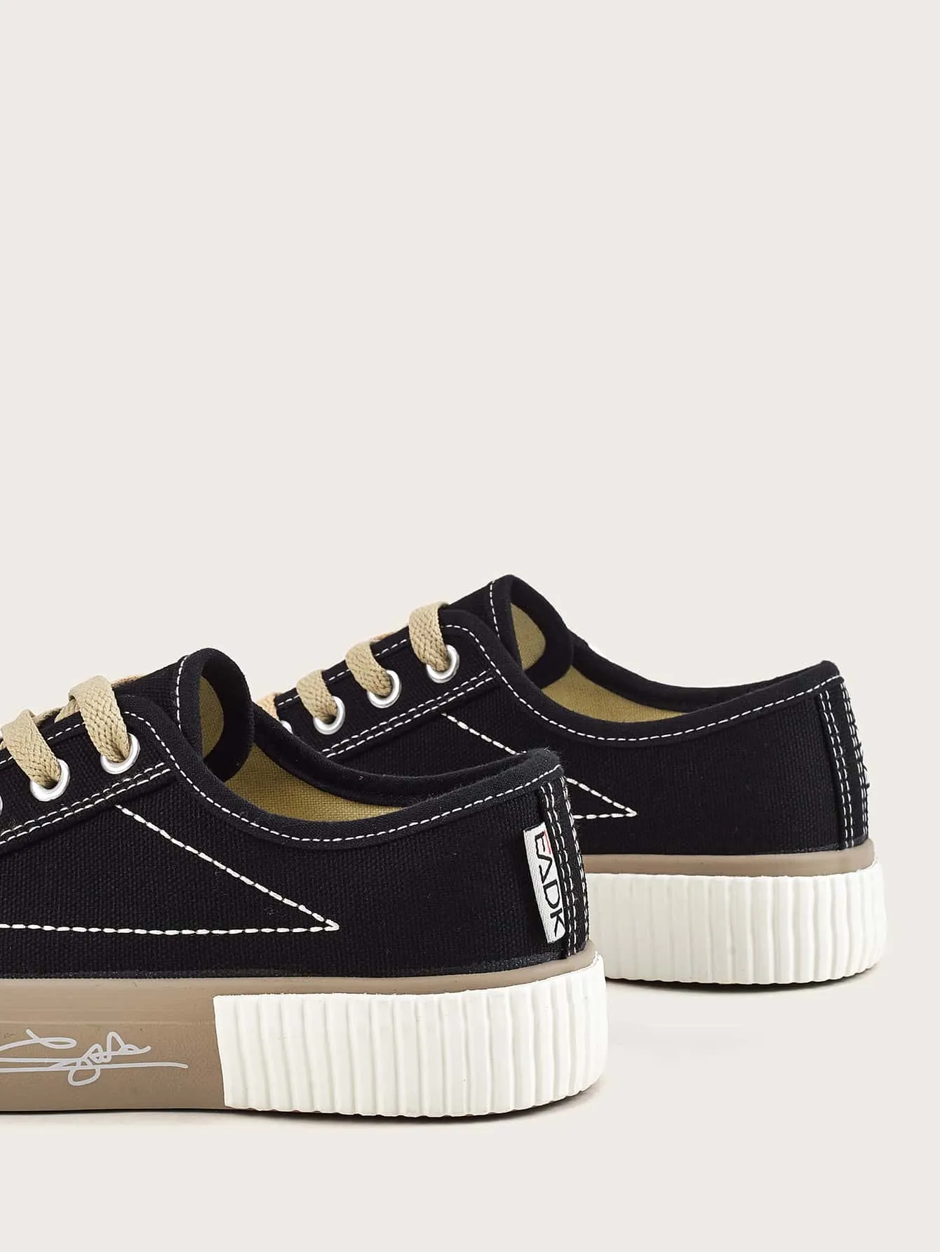 Lace-up Front Canvas Shoes