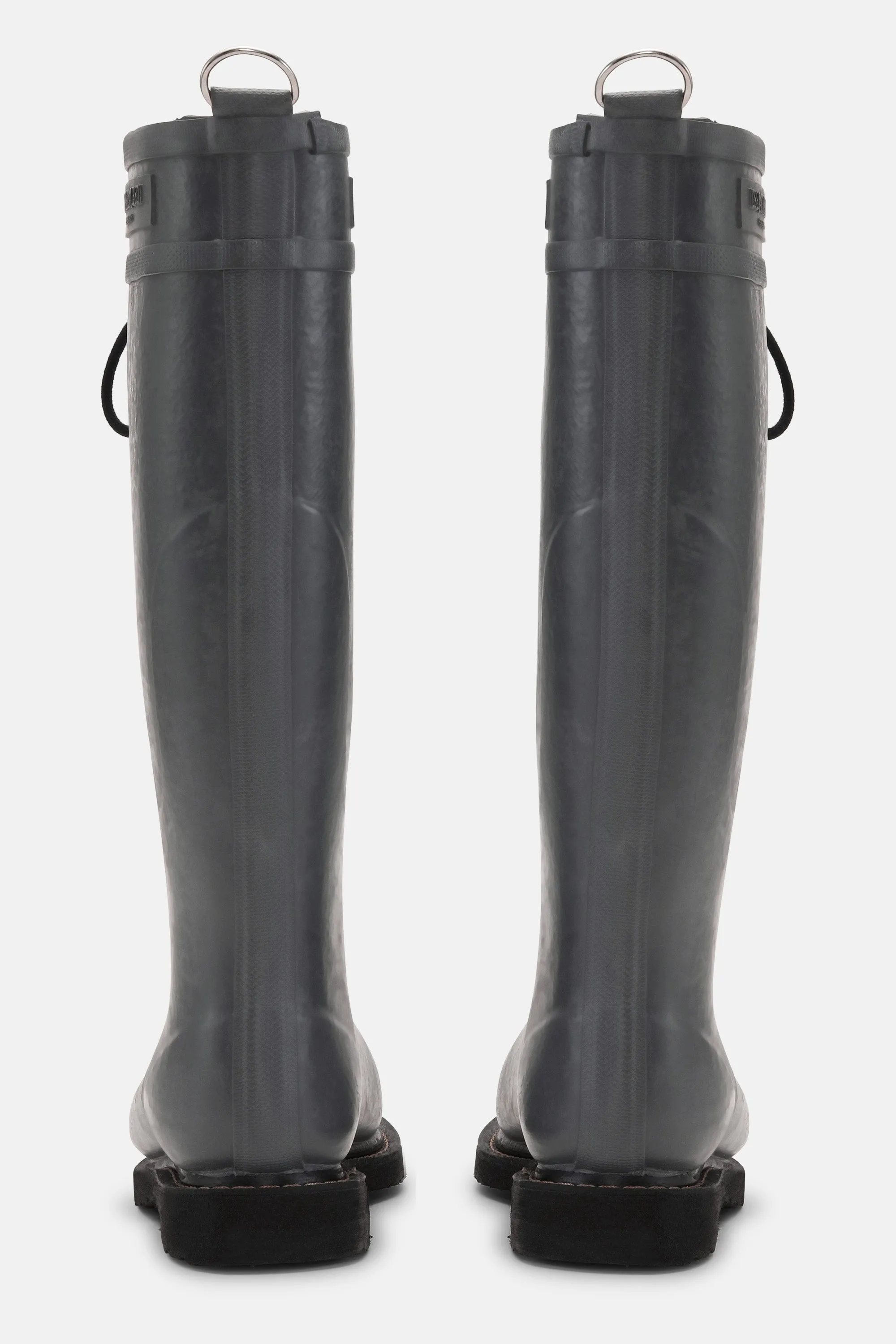 Long Rubber Boots - Grey