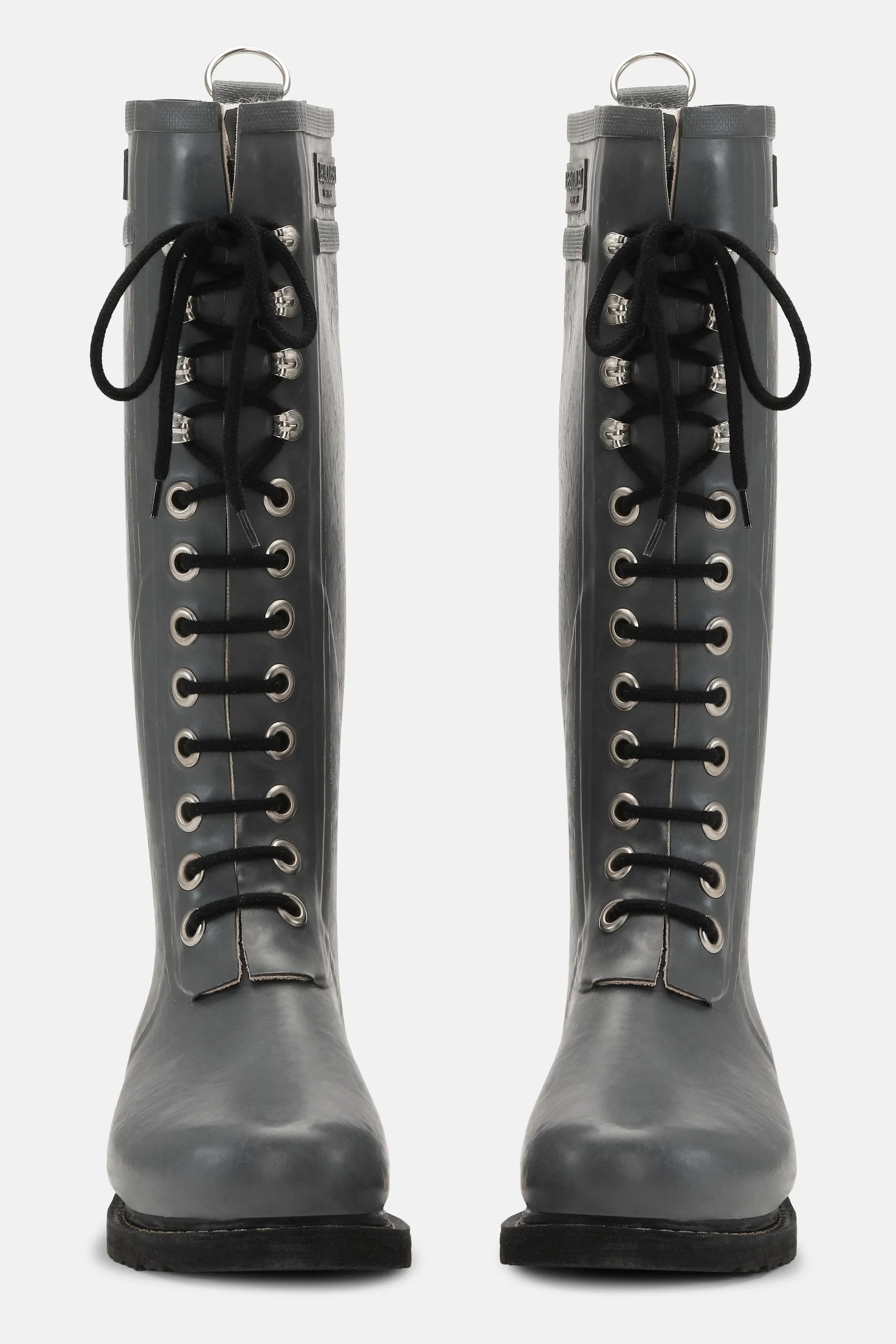 Long Rubber Boots - Grey