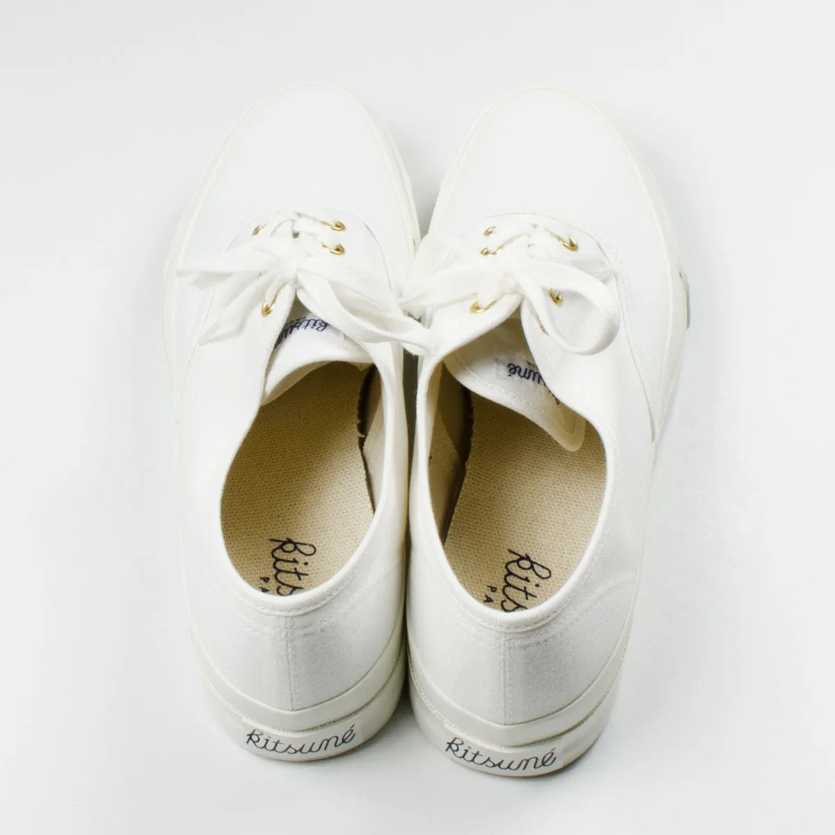 Maison Kitsuné - Canvas Sneakers - White