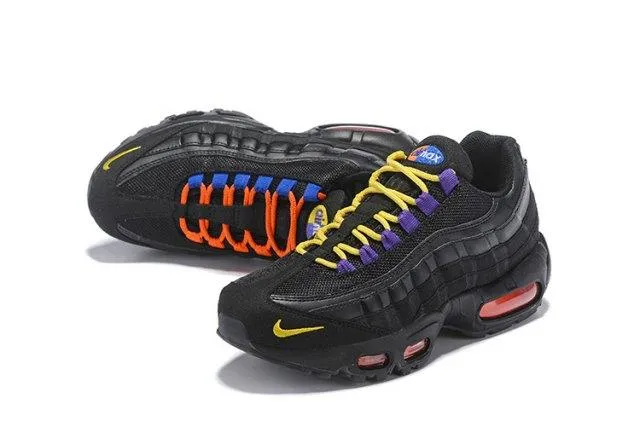 NAM 95 Black Gold Blue Orange Men's Casual Running Sneakers