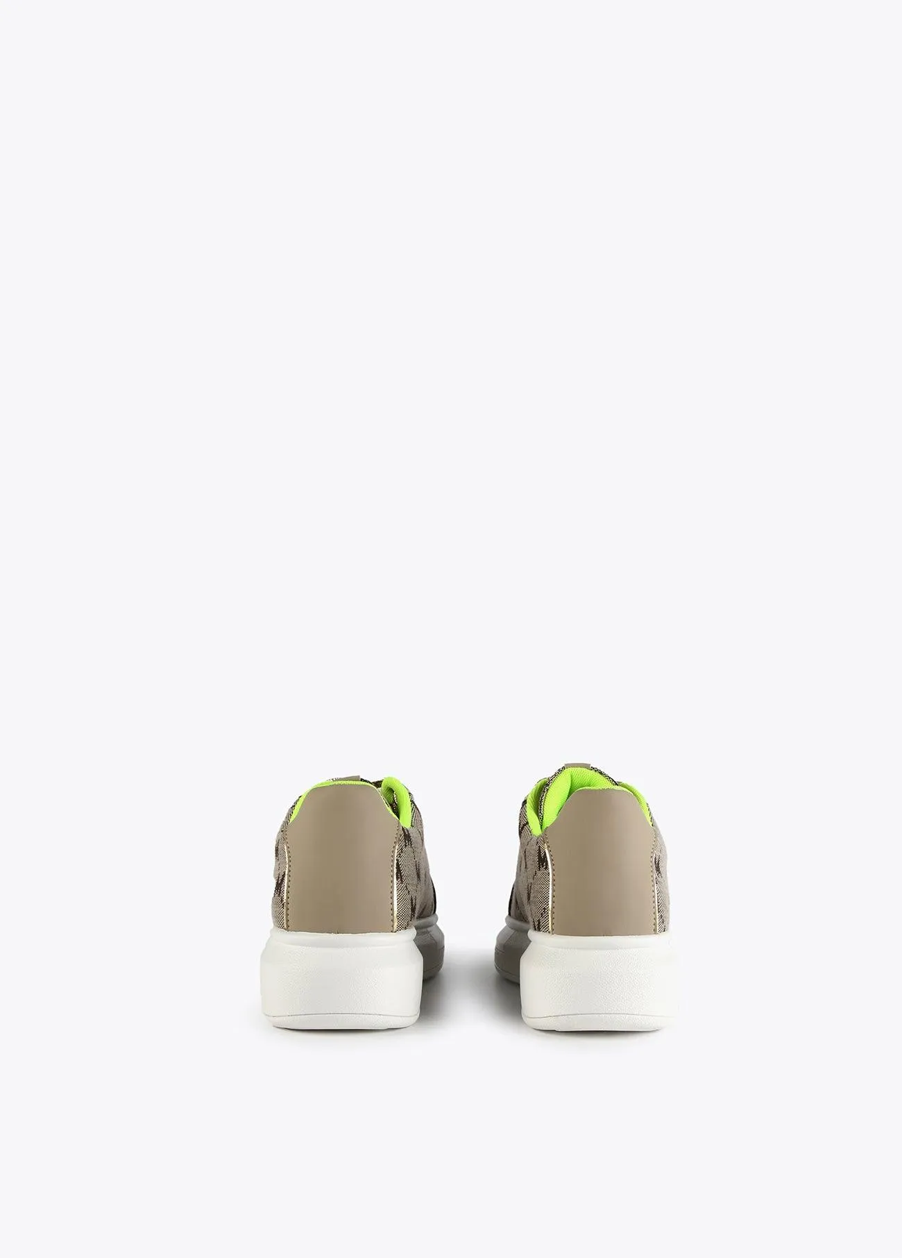 Neon logo sneakers