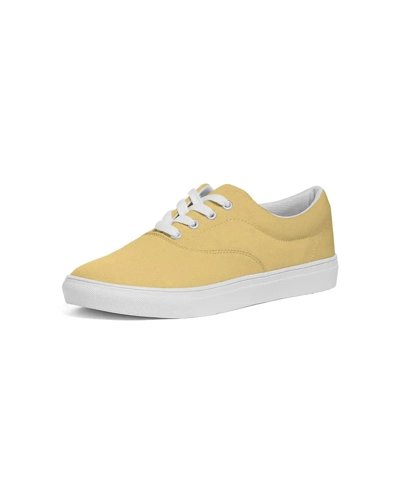 Pastel Orange Yellow Men's Canvas Sneakers | Men's | Bright Pastel Orange Yellow | C0M15Y60K0