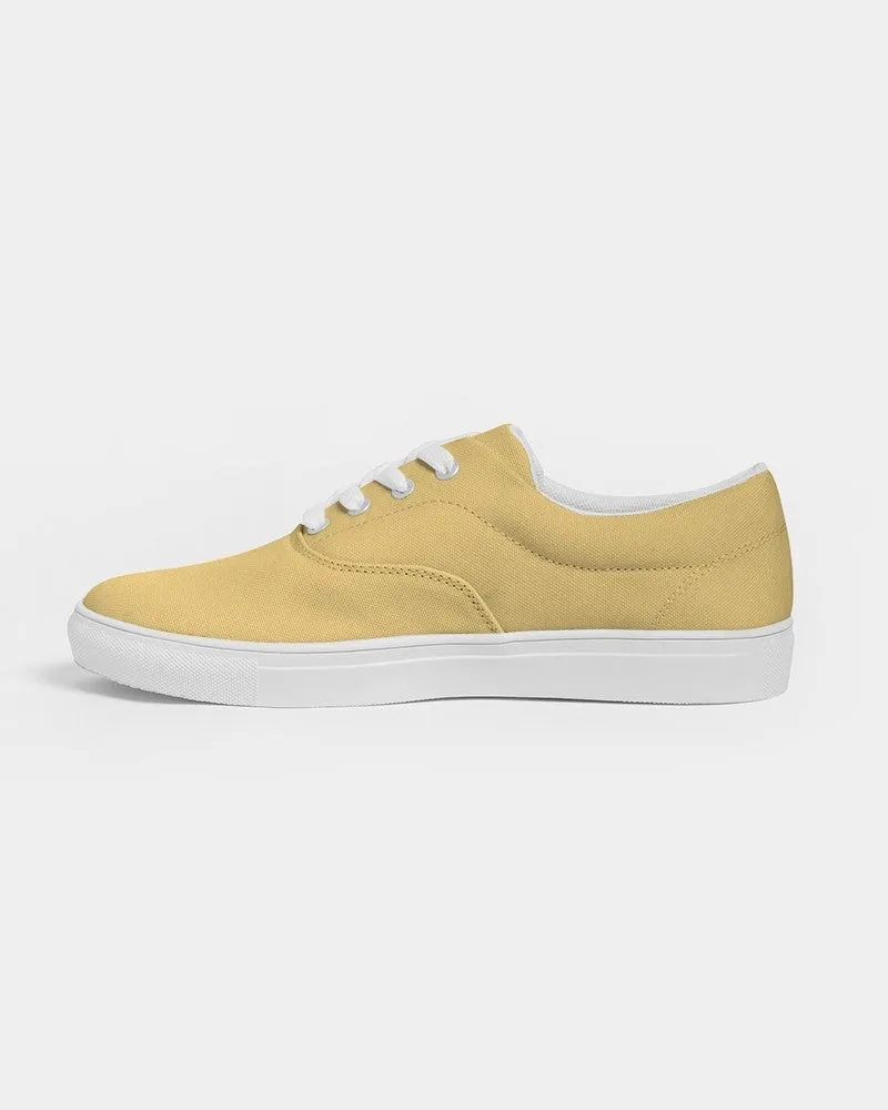 Pastel Orange Yellow Men's Canvas Sneakers | Men's | Bright Pastel Orange Yellow | C0M15Y60K0