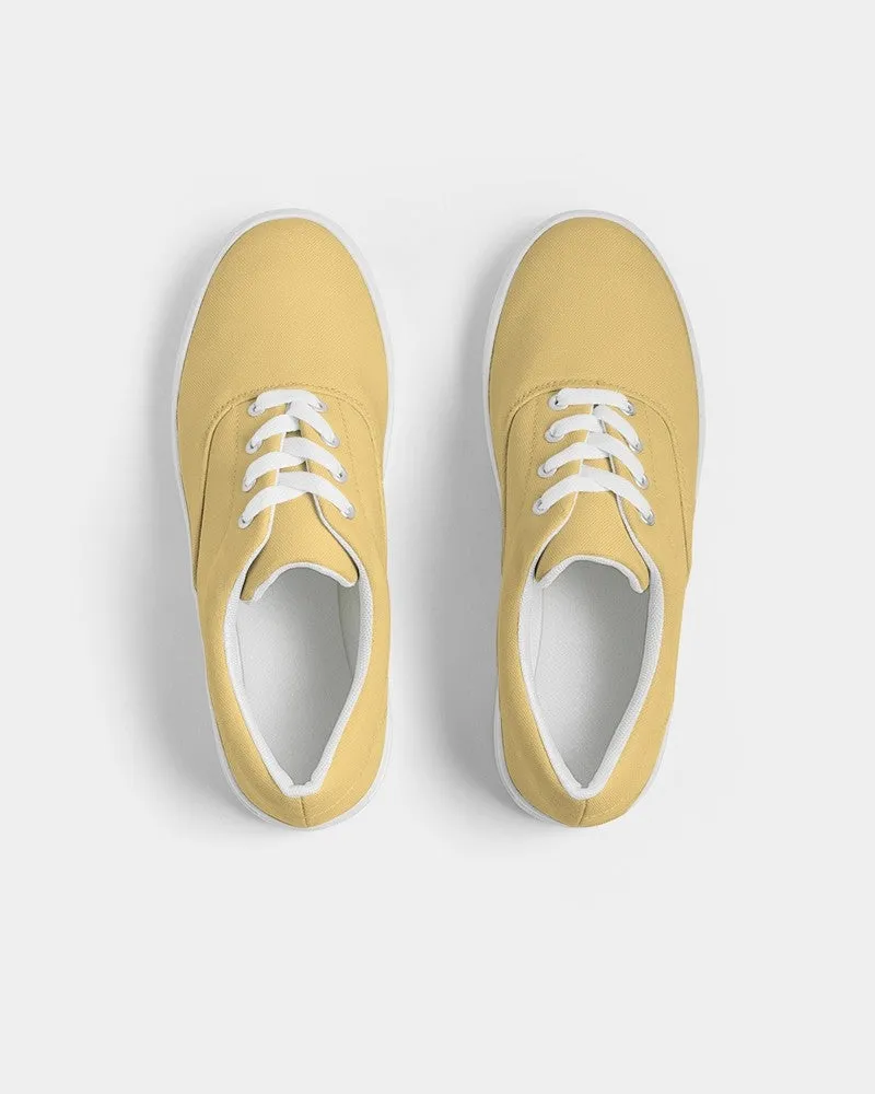 Pastel Orange Yellow Men's Canvas Sneakers | Men's | Bright Pastel Orange Yellow | C0M15Y60K0