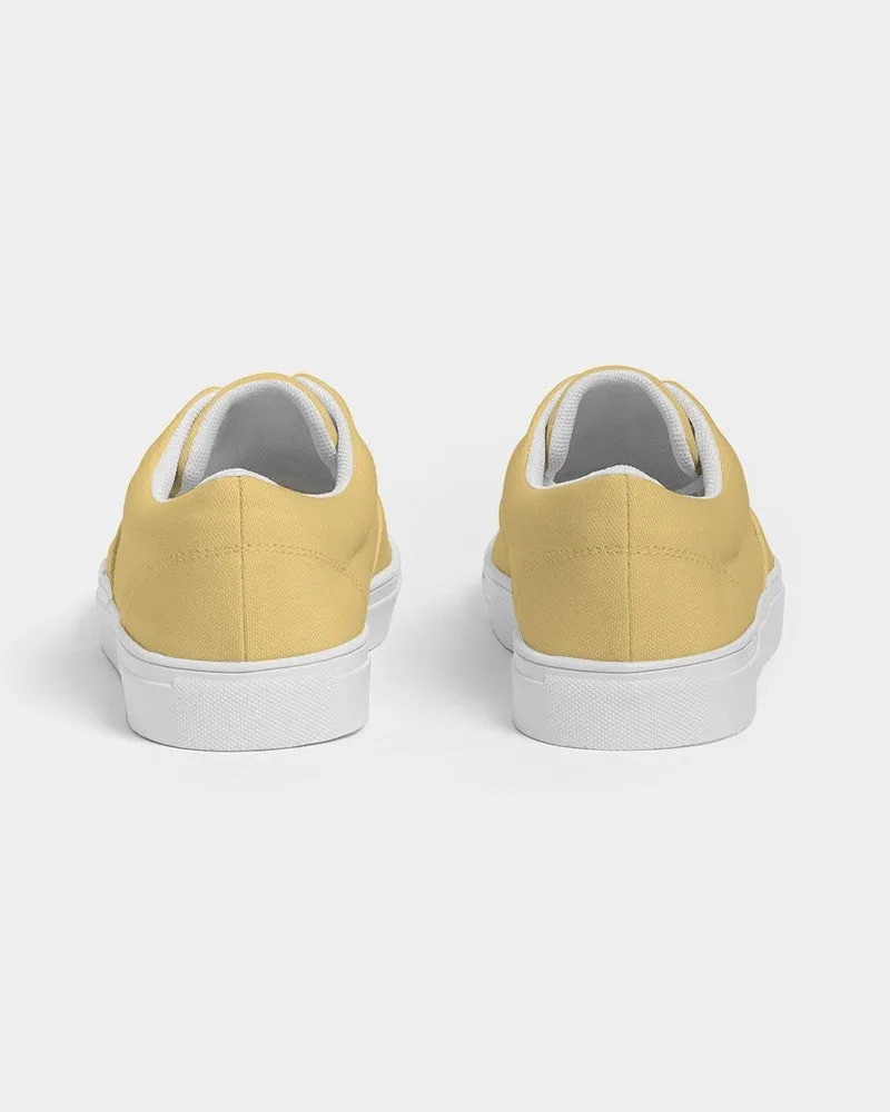 Pastel Orange Yellow Men's Canvas Sneakers | Men's | Bright Pastel Orange Yellow | C0M15Y60K0