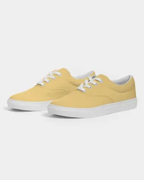 Pastel Orange Yellow Men's Canvas Sneakers | Men's | Bright Pastel Orange Yellow | C0M15Y60K0