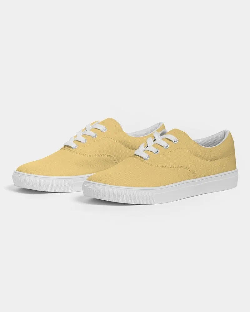 Pastel Orange Yellow Men's Canvas Sneakers | Men's | Bright Pastel Orange Yellow | C0M15Y60K0