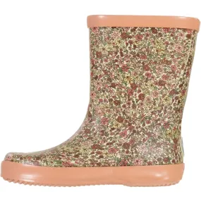 Rubber Boot Alpha print - barely beige flowers