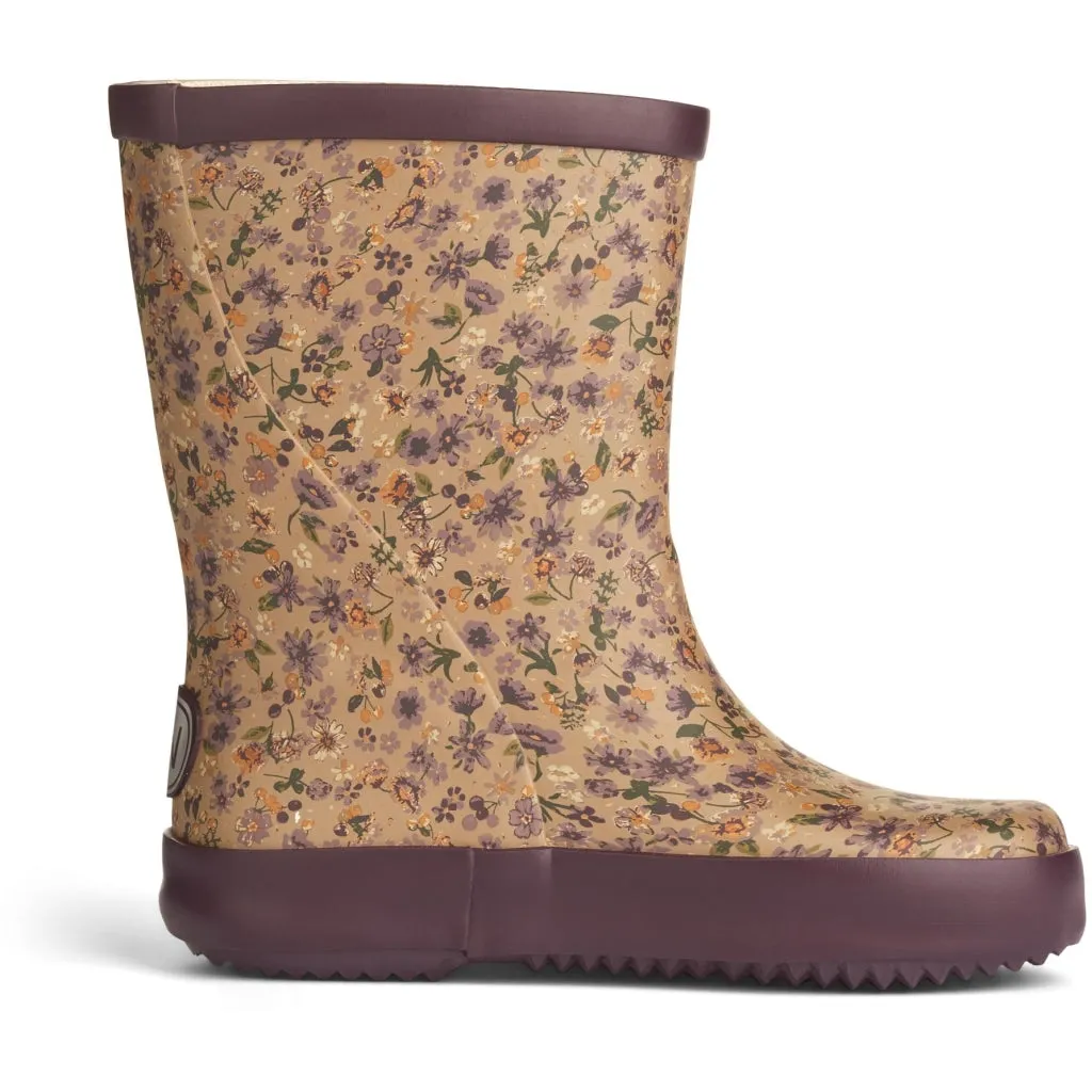 Rubber Boot Alpha Print - lilac flowers