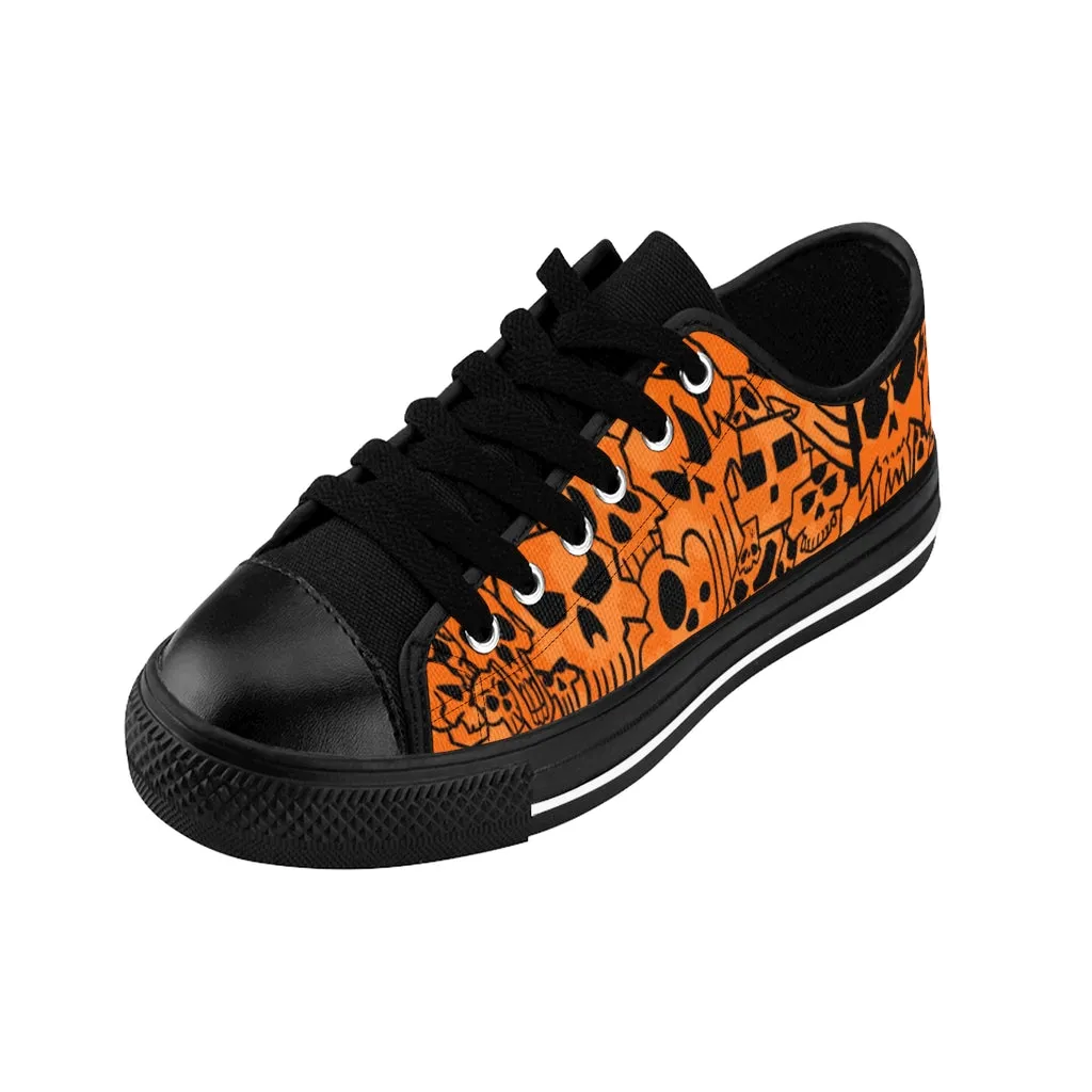 Skully Orange Men's Sneakers