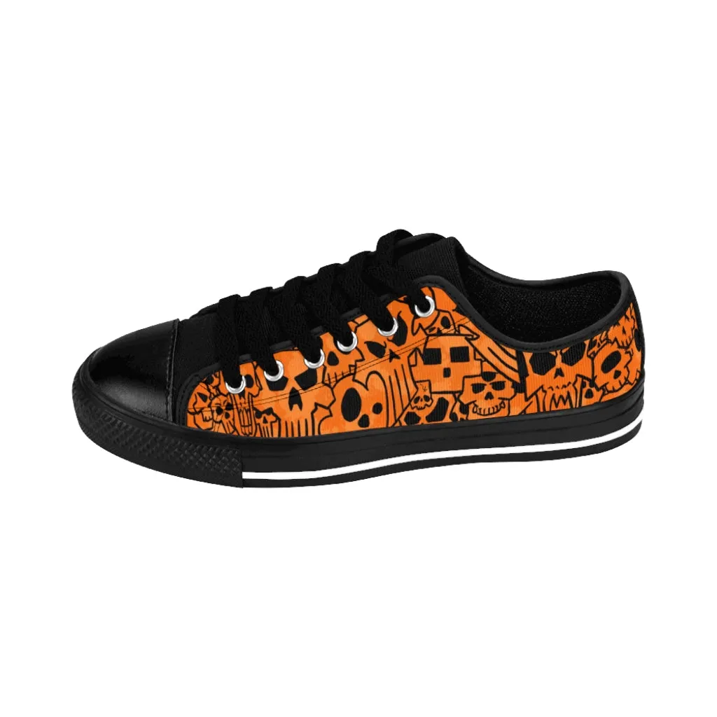 Skully Orange Men's Sneakers