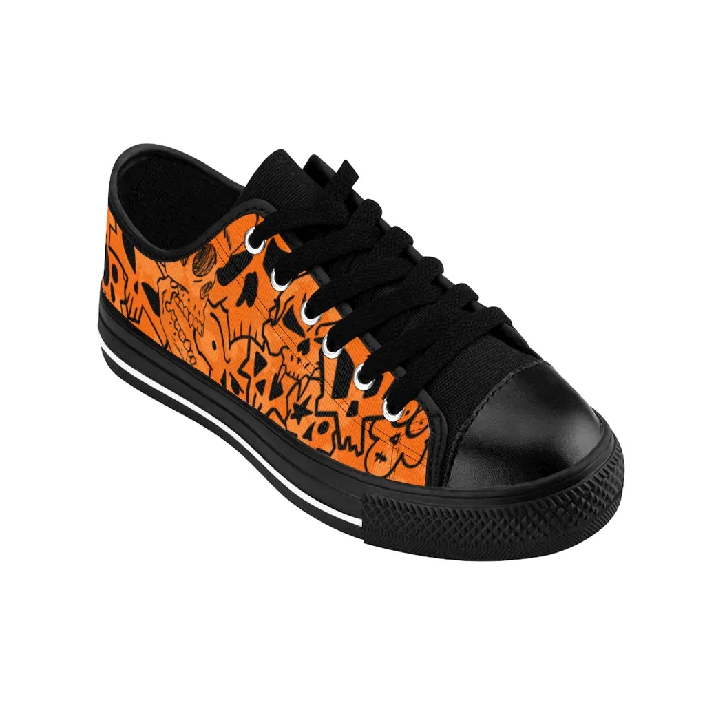 Skully Orange Men's Sneakers