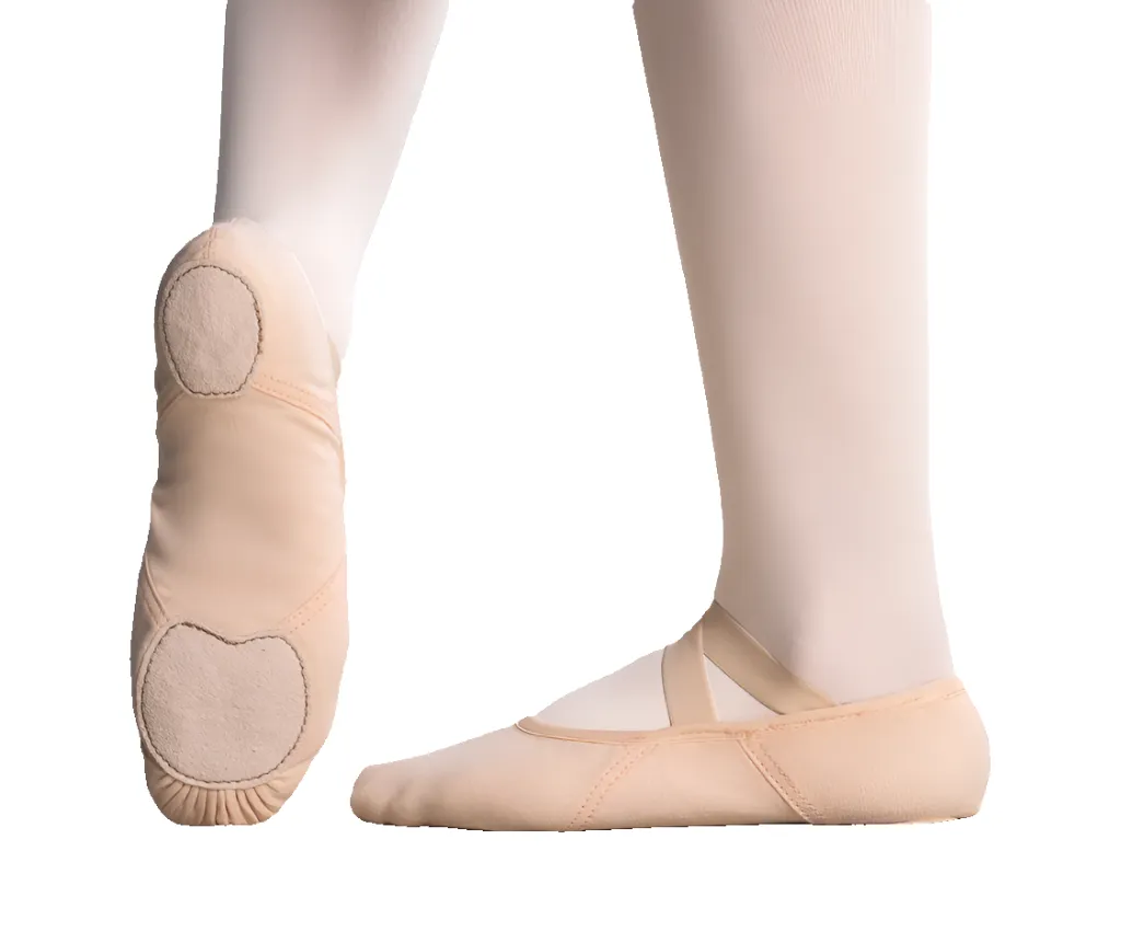 SoDanca Diamond Vegan Split Sole Canvas Ballet Slipper