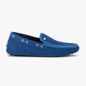 Suede Perforated Loafers