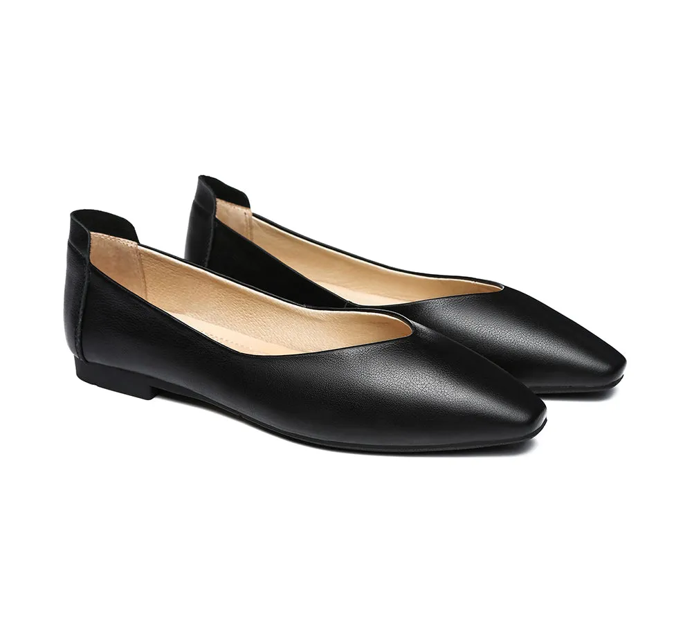 TARRAMARRA® Women Leather Pointed Toe Ballet Flats Everly