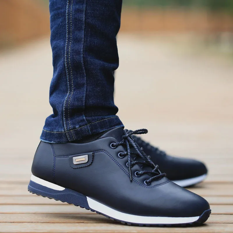 Waterproof leather sneakers For Men