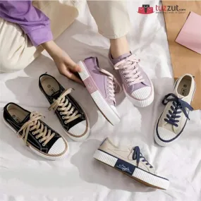 Women's Fashion Canvas Lace-Up Shoes Sneakers A058