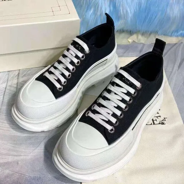 xiangtuibao  XL size 44 Tennis Sneakers Designer Ladies Alexander Shoes Luxury Brand High-Quality Thick-Soled Canvas Zapatillas Mujer